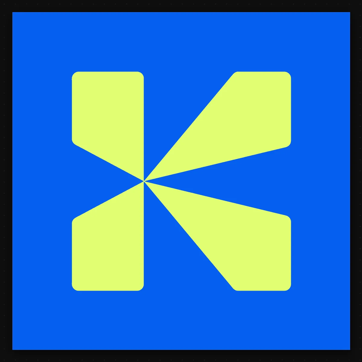 Logo zwektoryzowane w ostre kształty