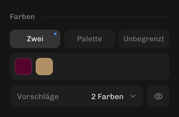 Der Farbbereich, in dem du festlegst, wie viele Ebenen du schneidest