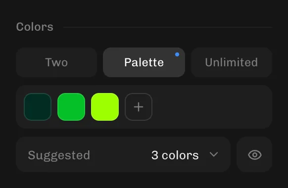 Reducing the image to a small set of flat colors
